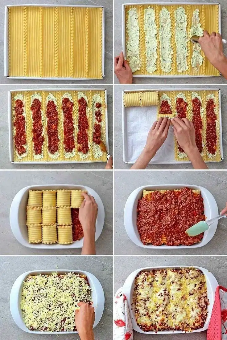 Bolognese-Lasagne-Rollen