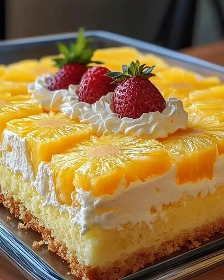 Ananas-Sahne-Kuchen