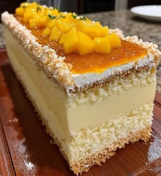 Mango-Kokos-Mousse-Kuchen