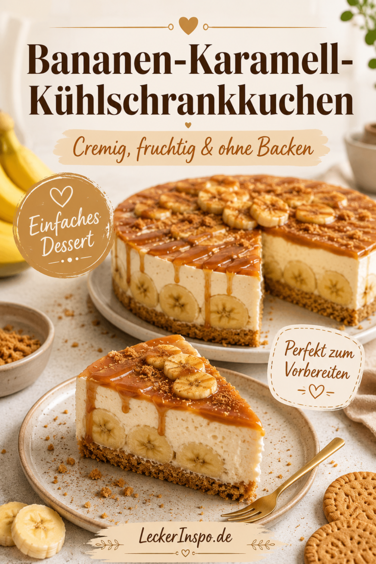 Bananen-Karamell-Kühlschrankkuchen: Genial lecker in 8 Schritten